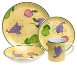 Caleca Frutta 16-Piece Dinnerware Set, Service for 4