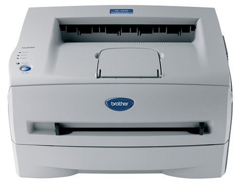 Brother HL-2040 - Printer - B/W - laser - Legal, A4 - 2400 dpi x 600 dpi - up to 20 ppm - capacity: 250 sheets - Parallel, USB