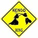 KENDO CROSSING sign * street martial art