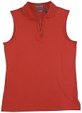 Ladies' TechniCool sleeveless with Lycra in Red, Size 2XL