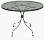 Plantation Patterns 30' Char Rnd Table 7030000-0105000 Wrought Iron Patio Tables