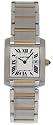 Cartier Midsize Tank Francaise Stainless Steel and 18K Gold Watch #W51012Q4