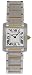 Cartier Midsize Tank Francaise Stainless Steel and 18K Gold Watch #W51012Q4