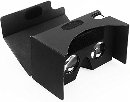 Daisen-tech Google Black Cardboard VR V2.0 Virtual Reality DIY 3D Glasses for Smartphone with Headband - Easy Setup