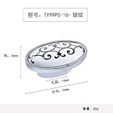 【ノーブランド品】ドア 引き出し用 セラミック製 モダン プルハンドル 取っ手 ホールピッチ セラミックハンドルノブ 16mm