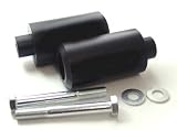 06-09 Yamaha FZ1 No Cut Black Frame Sliders