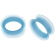 Neon Blue Soft Silicone Flesh Tunnel Plugs - 30mm (1.18'') - Sold as a Pair