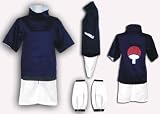 Japanese Anime Naruto Cosplay Costume - Uchiha Sasuke 1st Ver Set Small
