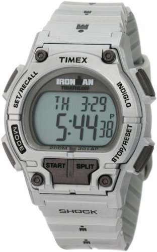 Timex Men's T5K5559J Sport Ironman Silver Full Size Shock 30 Lap Watch