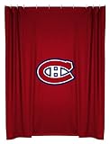 Best Quality Locker Room Shower Curtain - Montreal Canadiens NHL /Color Bright Red Size 72 X 72