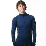 Snowboard Underwear Helly Hansen Freeze 1/2 Zip Turtle dark blue M