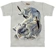 The Mountain Fantasy White Wolf Spirit Mens T-shirt