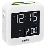 Produkt-Bild: Funk-Reisewecker, BRAUN, BNC008, wei&szlig;