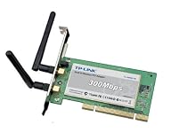  TP-Link 300Mbps 802.11N Wireless PCI Adapter, 2T2R, with Detachable Antenna, Model: TL-WN851N
