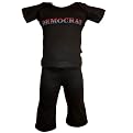 BabyGlam Little Democrat 2-pc. Tee and Pants Set - Black