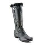 Hush Puppies Geovany Womens Size 10 Black Synthetic Fashion - Mid-Calf Boots