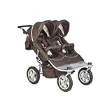 Tri Mode EX Twin Stroller Set in Hot Chocolate Color: Arctic