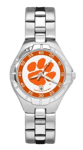 Logo Art NCAA Clemson Tigers Pro II Women's Stainless Steel Bracelet Watch