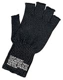 Black GI Fingerless Wool Gloves