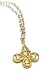 Diamond Gothic Cross Two Tone Pendant Necklace, 18k Gold, 18 Long Chain (T.w 0.35)