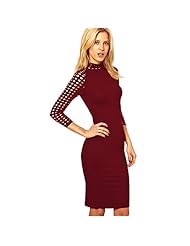 Sexy Turtleneck General Print Sheath Acrylic/Polyester Knee Length Bandage Dress/Club Dress/Evening Dress/Party Dress 