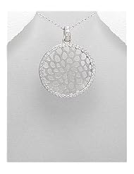 CZ Pendant Necklace In 92.5 Sterling Silver