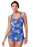 Woman Within Plus Size Sarong style swimsuit by Swim 365