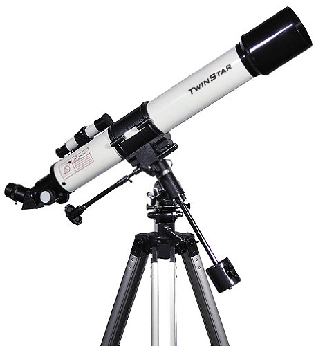 White TwinStar 70mm Refractor Telescope from Meade Telescopes