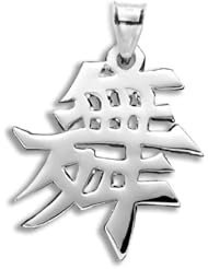 Sterling Silver Japanese/Chinese "Dance" Kanji Symbol Charm