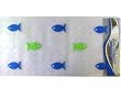 Non-slip and Lovely Clear Bath Mat - Bathroom d&eacute;cor with 1 fish 2 fish