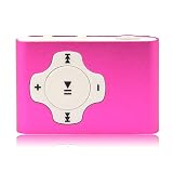 2GB PINK CROSS STYLE CLIP MP3 PLAYER - 500 SONGS (NOT AN APPLE IPOD SHUFFLE) - NEW , IMPROVED AUGUST 2010