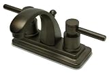 Elements of Design ES4645EX Twin Lever Handles 4 Centerset Bathroom Faucet, Oil Rubbed Bronze