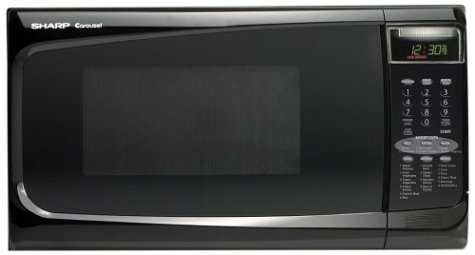 Sharp R 402JKT 1 2 5 Cubic Foot 1100 Watt Microwave Black