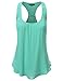 NINEXIS Women's Sleeveless Chiffon Racerback Tank Tops