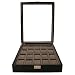 Watch storage box for 20 watches black laquer