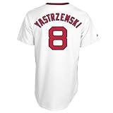 Boston Red Sox Carl Yastrzemski Cooperstown Fan Replica Baseball Jersey Size M