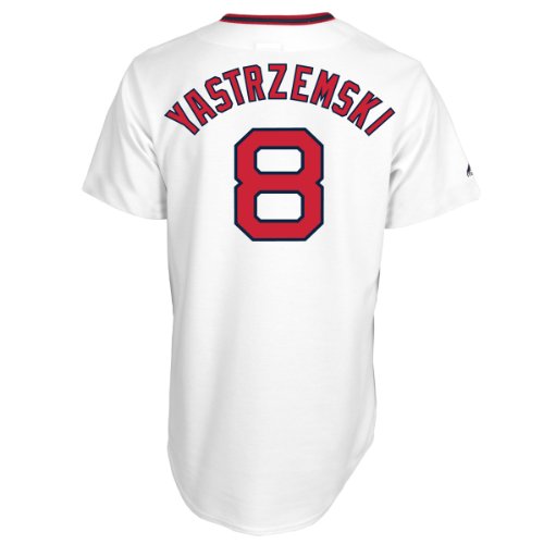 Boston Red Sox Carl Yastrzemski Cooperstown Fan Replica Baseball Jersey Size XL
