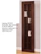 Leaning CD/DVD Bookcase in a Cappuccino Finish