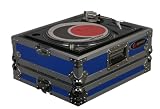 Odyssey FTTXBLU Flight Style Dj Turntable Case - B001Q3KSAM