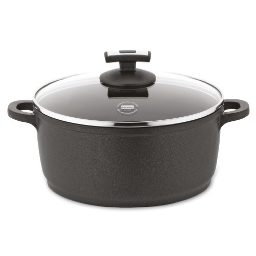 Berndes 093124 Aluguss Ecofit Kochtopf mit Glasdeckel 24 cm, mit Thermoflammschutz Preisvergleich