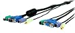 StarTech.com  4-in-1 PS/2 KVM Extension Cable - 6  Feet - Black (4N1PSEXT6BK)