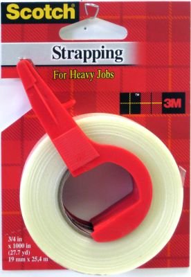 3M Scotch Heavy-Duty Strapping Tape #52, 3/4 x 1100 (3-Pack)