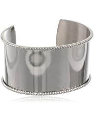 Textured Edges Design in Stainless Steel Cuff Bracelet