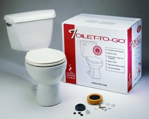 Buy Crane Plumbing Toilet-To-Go Vitreous China Sure Flush Toilet #3923
