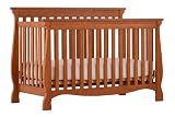 Stork Craft Venetian 4-in-1 Fixed Side Convertible Crib, Oak