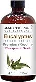 Majestic Pure Essential Oil, Eucalyptus, 4 Fluid Ounce