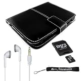Sony Reader eBook PRS-600 Carrying Case Kit, Package Includes a Synthetic Durable PU Leather Case + Also includes a 4GB Mini SD and Adapter + Stereo In-Ear Headphones (White) + package also comes with a 4-inch eBigvalue TM Determination Hand Strap