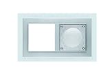 Honeywell D 20.672.702 W MP3 LED-Leuchtrahmen, 2-fach, wei&szlig;es Licht