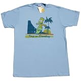THE SIMPSONS BART KEEPS ON STREAKING Soft Tee Licensed at Blue Devil Clothing