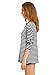 Romwe Women's Stripe Long Sleeve Casual Loose Top T-Shirt Black S
